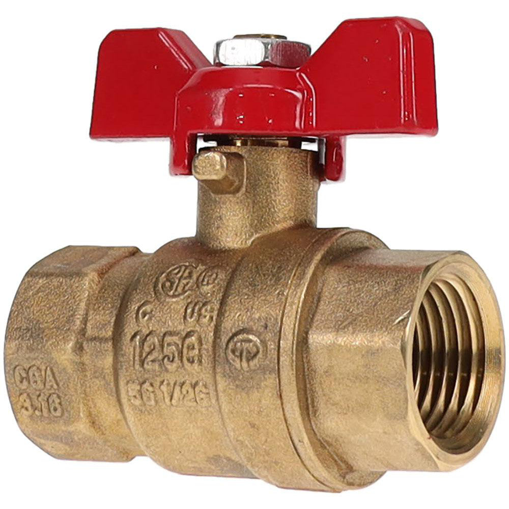 Value Collection TXN050-T Standard Manual Ball Valve 1/2" Pipe, Full Port