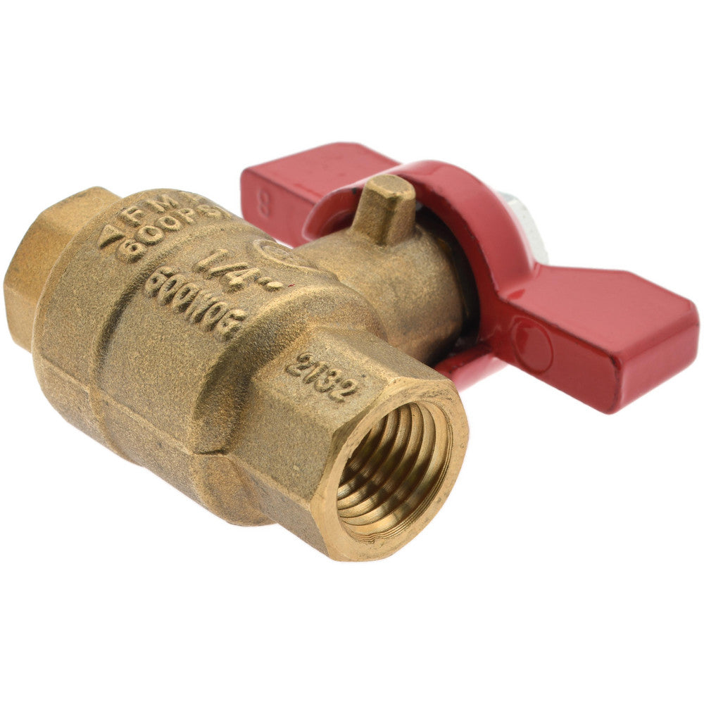 Value Collection TXN025-T Standard Manual Ball Valve 1/4" Pipe, Full Port