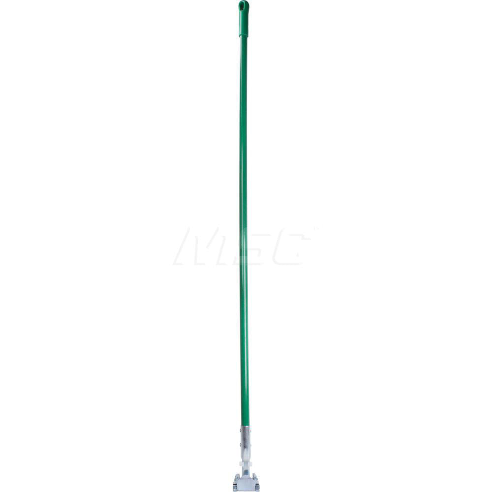 Carlisle 362113EC09 Fiberglass Dust Mop Handle with Clip-On Connector, 60", Green