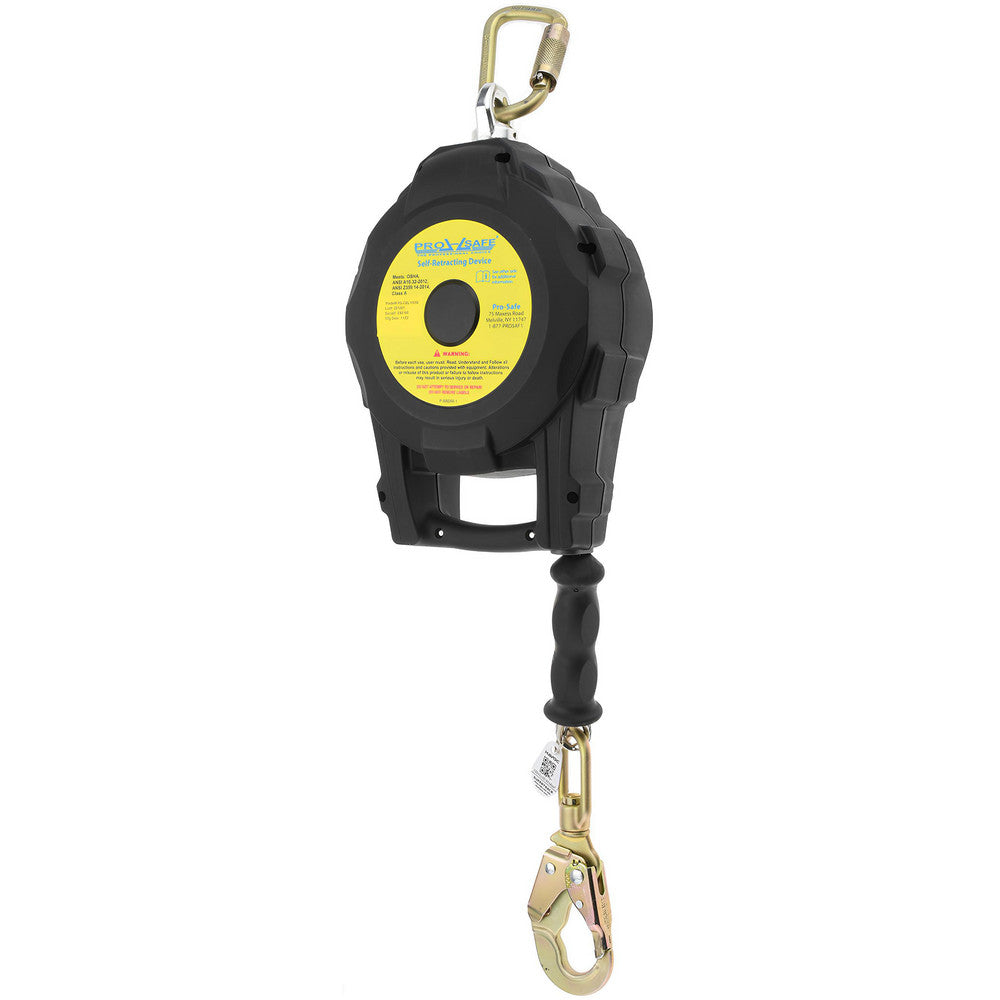 PRO-SAFE PS-CBLM50B Self-Retracting Lifeline 350 lb Capacity, Alloy Steel Zinc Plated Carabiner