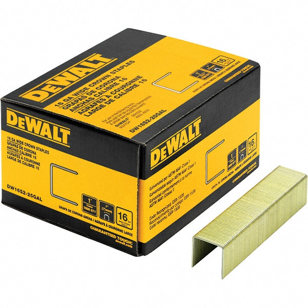 DeWALT DW16S2-25GAL Construction Staple 1" Leg Length