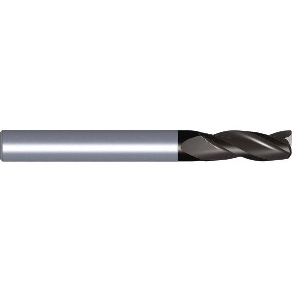 Kennametal 6143964 Square End Mill 3/8'' Dia, 1'' LOC, 3/8'' Shank Dia, 2-1/2'' OAL, 3 Flutes, Solid Carbide