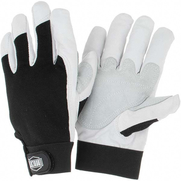 PIP 86552/M Welding Gloves Ironcat 86552, Size Medium, Uncoated-Coated, Goatskin Leather, Pair, for Heavy Construction, Light Construction, Fabrication, Manufacturing & Landscaping