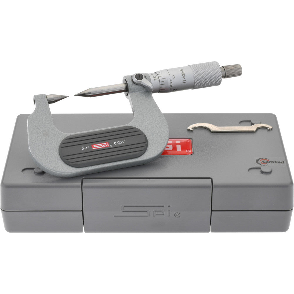 SPI CMS160412053 1 Inch, Ratchet Stop, Mechanical Point Micrometer