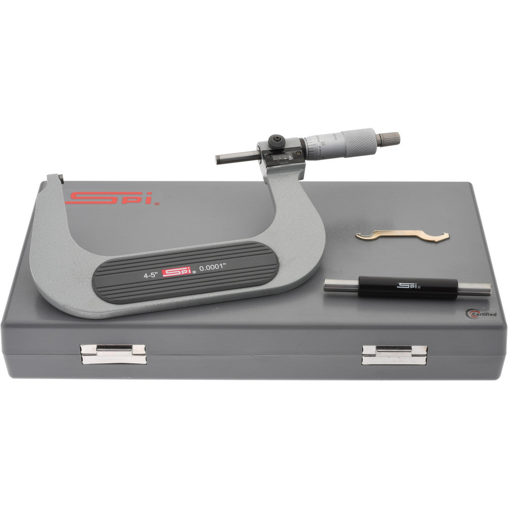 SPI CMS160809171 Mechanical Outside Micrometer 5" Range, 0.0001" Graduation