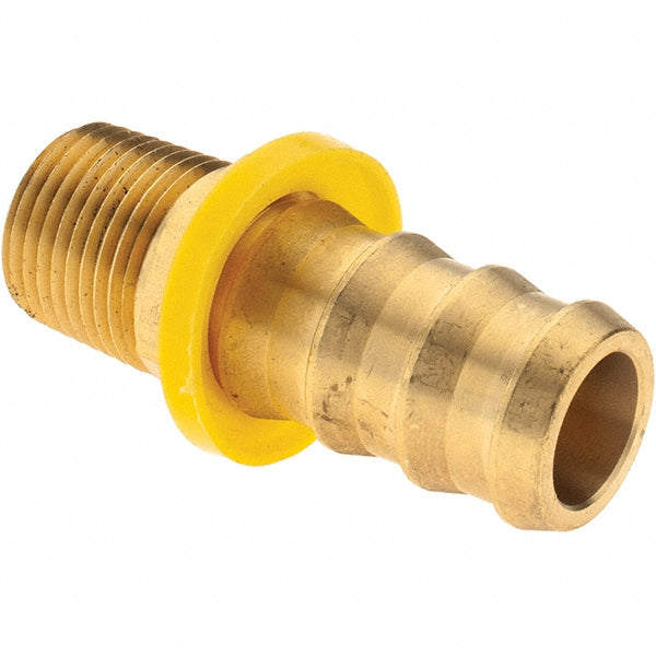 Value Collection 2750003230 Barbed Push-On Hose Male Connector 1/2" NPTF, Brass