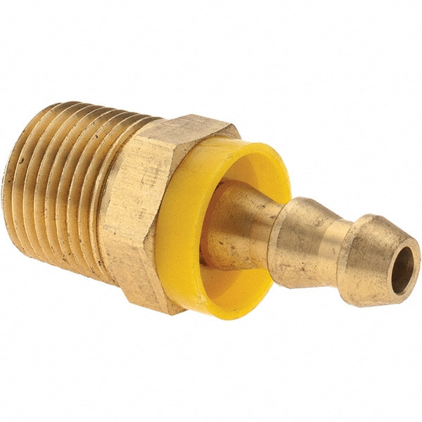 Value Collection 2750001630 Barbed Push-On Hose Male Connector 3/8" NPTF, Brass