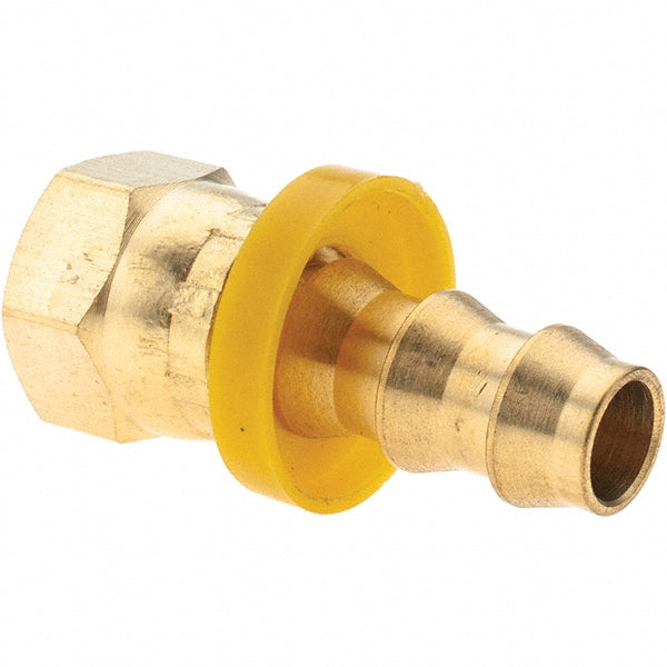 Value Collection 2754004230 Barbed Push-On Hose Female Connector 9/16" UNF, Brass