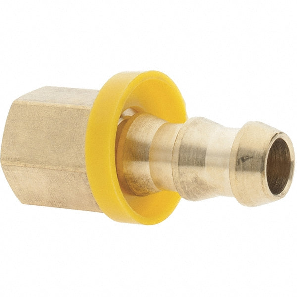 Value Collection 2751002030 Barbed Push-On Hose Female Connector 1/4" NPTF, Brass