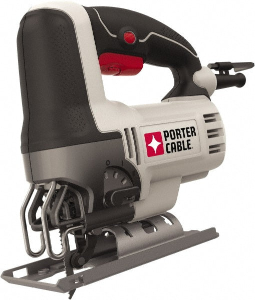 Porter-Cable PCE345 Electric Jigsaws Strokes per Minute 3200  Maximum Cutting Angle 45.0  Amperage 6A  Voltage 120V  