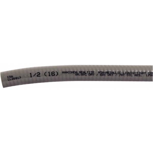 Anaconda Sealtite 039712 1/2" Trade Size, 100' Long, Flexible Liquidtight Conduit