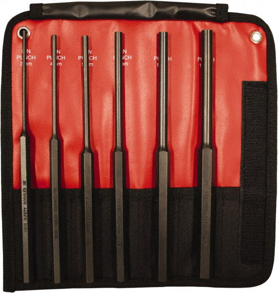 Mayhew 62081 Pin Punch Set 6 Pc, 3 to 10 mm