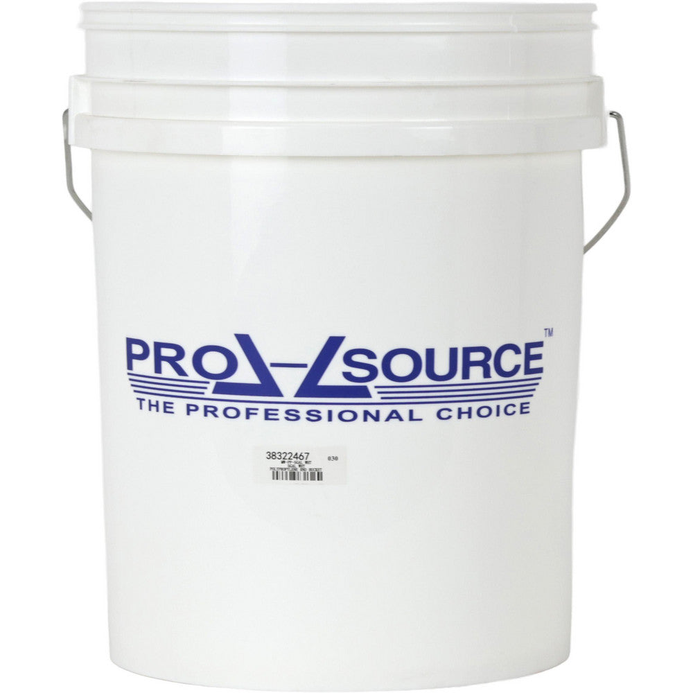 Pro-Source MW-PP-5 GAL 5 Gal, 14.5669" High,1.8 mm Bucket Thickness, Polypropylene Round White Single Pail