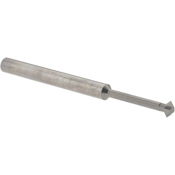 Accupro 38335774 Double Angle Milling Cutter 90 &deg, 3/16" Cut Dia, 0.093" Cut Width, 3/16" Shank Dia, Solid Carbide