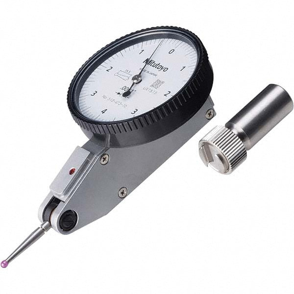 Mitutoyo 513-473-10E Horizontal Dial Test Indicator 0.008 mm Max, 0-4-0 Dial Reading