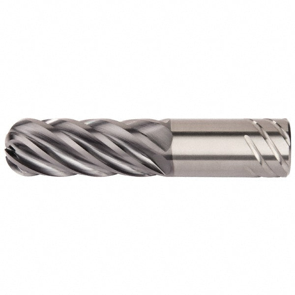 Kennametal 6113840 Corner Radius End Mill 1" Dia, 4" LOC, 0.12" Radius, 6 Flutes, Solid Carbide