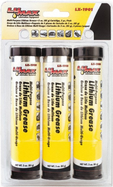 lumax LX-1901 General Purpose Grease 3 oz Cartridge, Lithium