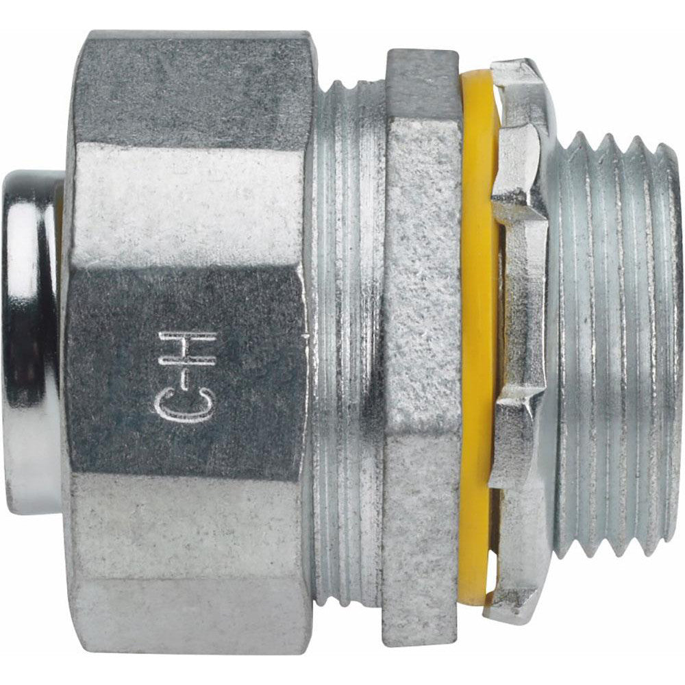 Cooper Crouse-Hinds LTB75 Conduit Connector For Liquid-Tight, Malleable Iron, 3/4" Trade Size
