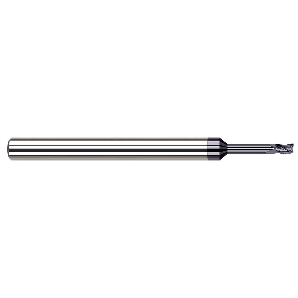 Harvey Tool 753662-C3 Square End Mill 1/16" Dia, 3/32" LOC, 4 Flute, Solid Carbide