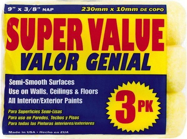 Premier Paint Roller 3TRI50 Paint Roller Cover 1/2" Nap, 9" Wide