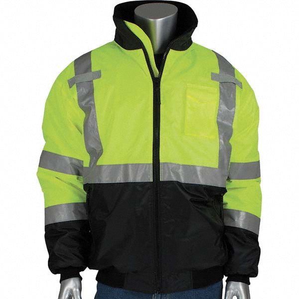 PIP 333-1740-LY/S Work Jacket Size Small, Polyester, Zipper Closure