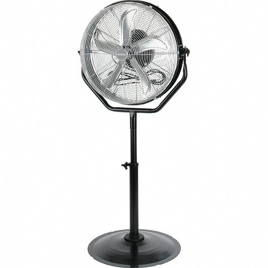 Pro-Source CED5346 24" Blade 1/3 hp Non-Oscillating Industrial Circulation Pedestal Fan
