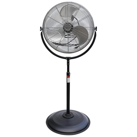 Pro-Source PS-HVP-20G 20" Blade, 1/8 hp, 6,039 Max CFM, Standing Pedestal Fan