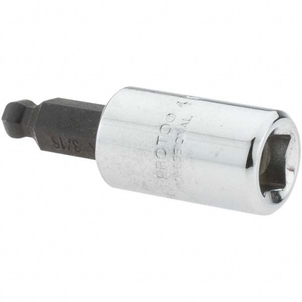 Proto J47703/16B Hand Hex Bit Socket 1/4" Drive, 3/16" Hex