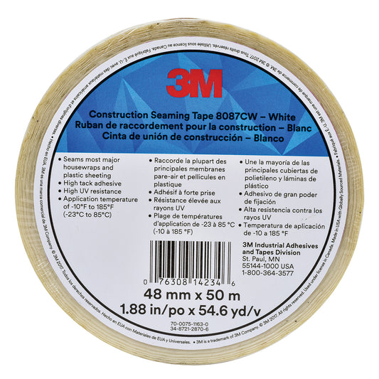 3M 7010379550 Duct Tape 48 mm Wide, White