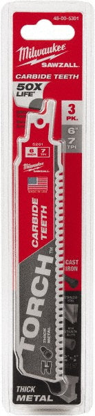Milwaukee Tool 48-00-5203 Reciprocating Saw Blade Solid Carbide