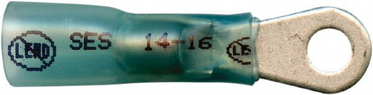 Nat'L Standard Parts Assoc MSC-23760-LF Closed Eyelet Ring Terminal Partially Insulated, 16 to 14 AWG, Solder Connection