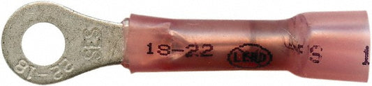Nat'L Standard Parts Assoc MSC-KP151555-LF Closed Eyelet Ring Terminal Partially Insulated, 22 to 18 AWG