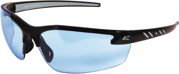 Edge Eyewear DZ113-G2 Safety Glasses Scratch-Resistant, Polycarbonate, Blue Lenses, Frameless