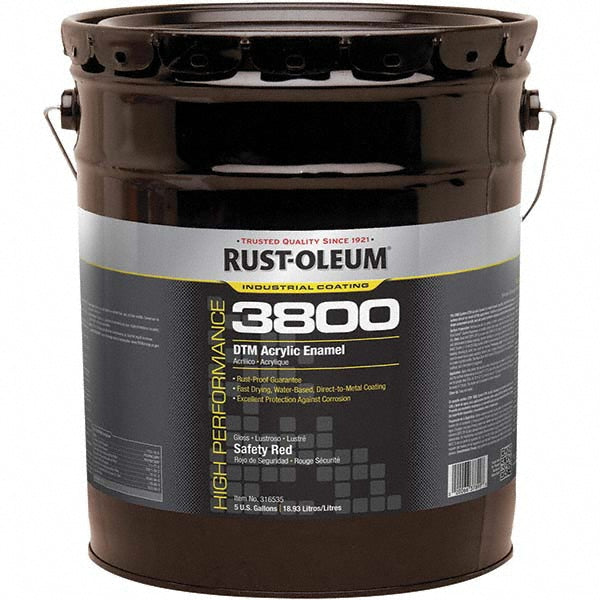 Rust-Oleum 316535 Acrylic Enamel  Paint 5 gal, Safety Red, Gloss Finish