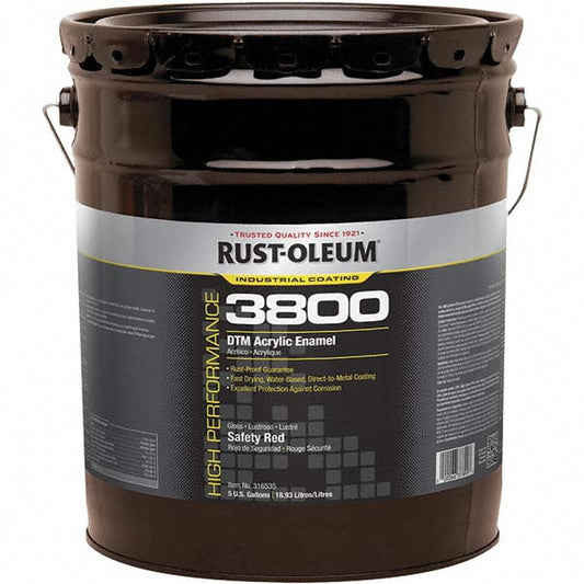 Rust-Oleum 316535 Acrylic Enamel  Paint 5 gal, Safety Red, Gloss Finish