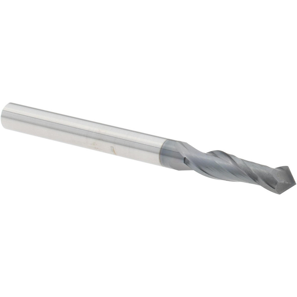 Micro 100 DM-125-290X Drill Mill 1/8" Dia, 1/2" LOC, 2 Flutes, 90 &deg Point, Solid Carbide