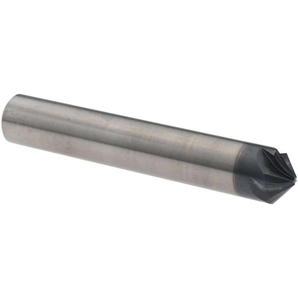 Harvey Tool 871132-C3 Chamfer Mill 1/2" Dia, 1/2" Shank Dia, 100 deg, 5 Flute, Solid Carbide, Single End