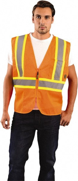 OccuNomix ECO-IM2TZ-O2X High Visibility Vest  2X-Large, General Purpose Vest,  ANSI Class 2