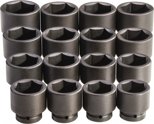 Proto J76116 Impact Standard Socket Set 16 Pc, 1" Drive,