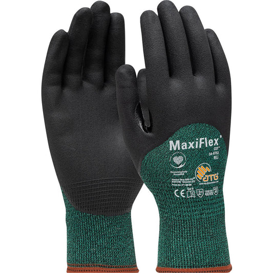 ATG 34-8753/XS Cut, Puncture & Abrasion-Resistant Gloves ATG 34-8753, Size X-Small, ANSI Cut A2, ANSI Puncture 1, Microfoam Nitrile, Engineered Yarn