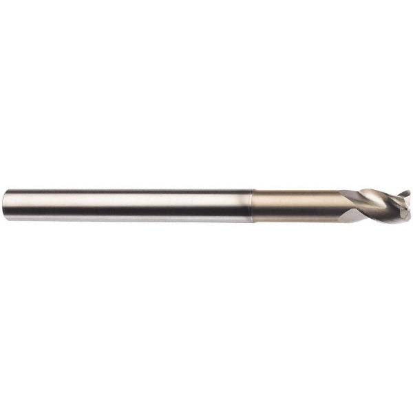 Kyocera SGS Precision Tools 32691 Square End Mill 1/8" Dia, 5/32" LOC, 3 Flute, Solid Carbide