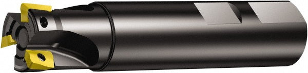 Sandvik Coromant 5739318 Indexable Square-Shoulder End Mill RA390-025M25-17L, 1" Cut Dia, 15.7 mm Max Depth of Cut, 1" Dia Weldon Flat Shank