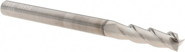 Kyocera SGS Precision Tools 34858 Square End Mill 3/16" Dia, 3/4" LOC, 3 Flute, Solid Carbide
