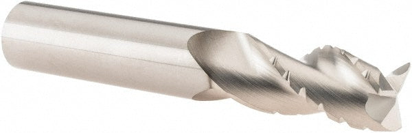 Kyocera SGS Precision Tools 33467 Corner Radius End Mill 1/2" Dia, 1" LOC, 0.03" Radius, 3 Flutes, Solid Carbide
