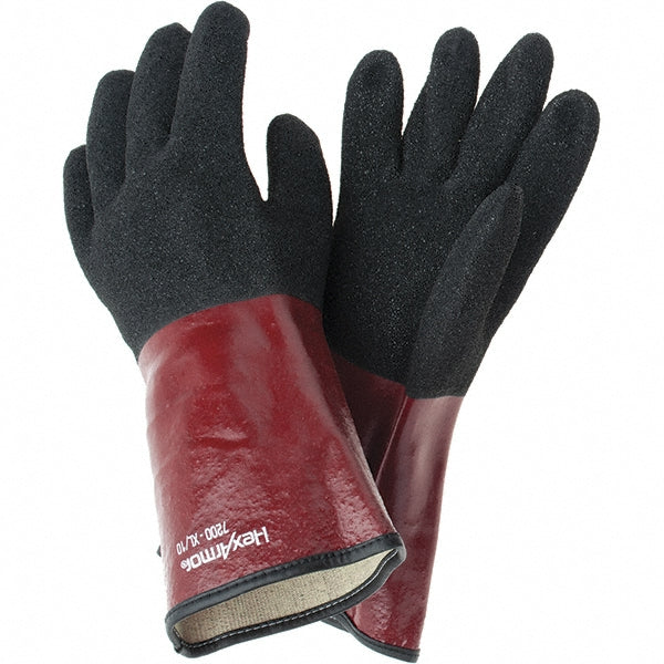 HexArmor 7200-XL (10) Chemical Resistant Gloves X-Large, Textured Polyvinylchloride-Coated