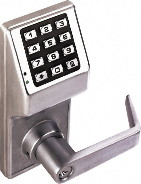 Alarm Lock DL2700 US26D Combination Entry with Key Override Lever Lockset for 1-5/8 to 1-7/8" Thick Doors