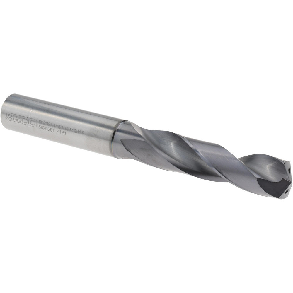 Seco 03046015 Screw Machine Length Drill Bit 11.50 mm Dia, 140 deg Point, Solid Carbide