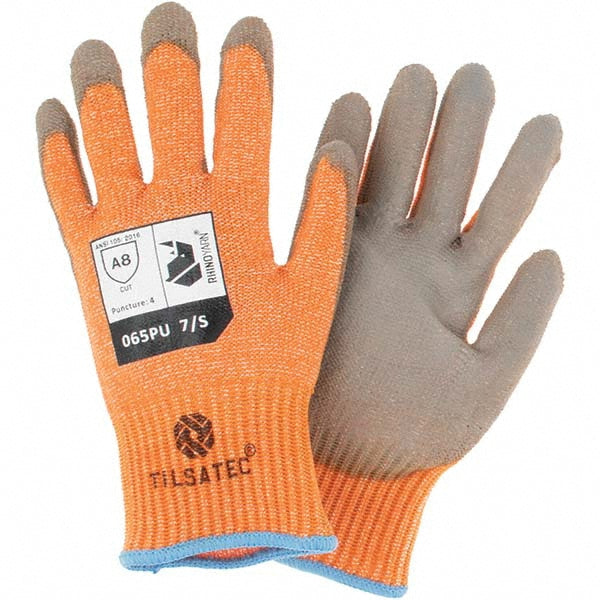 Tilsatec TTP065PU-070 Cut, Puncture & Abrasive-Resistant Gloves Size S, ANSI Cut A8, ANSI Puncture 4, Polyurethane, Polyethylene