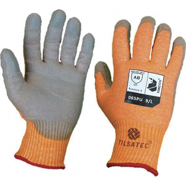 Tilsatec TTP065PU-110 Cut, Puncture & Abrasive-Resistant Gloves Size 2XL, ANSI Cut A8, ANSI Puncture 4, Polyurethane, Polyethylene