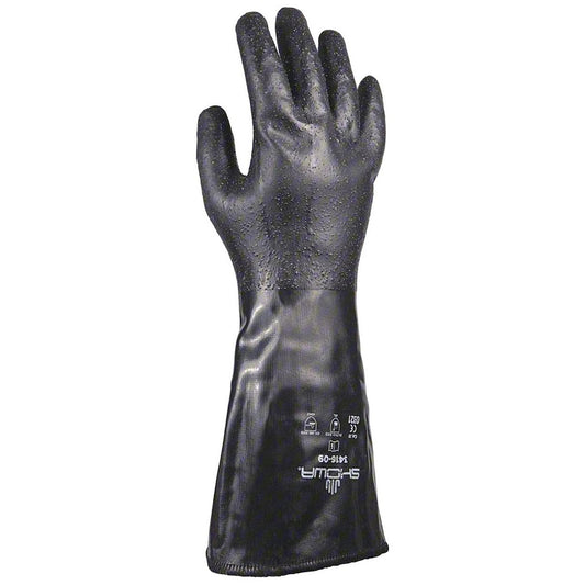 SHOWA 3416-09 Cut & Puncture Resistant Gloves Style Chemical  Coating Material Neoprene  Coating Coverage Full  Glove Type Cut & Abrasion-Resistant  ANSI/ISEA Cut Resistance Level A5  Primary Material Engineered Yarn
